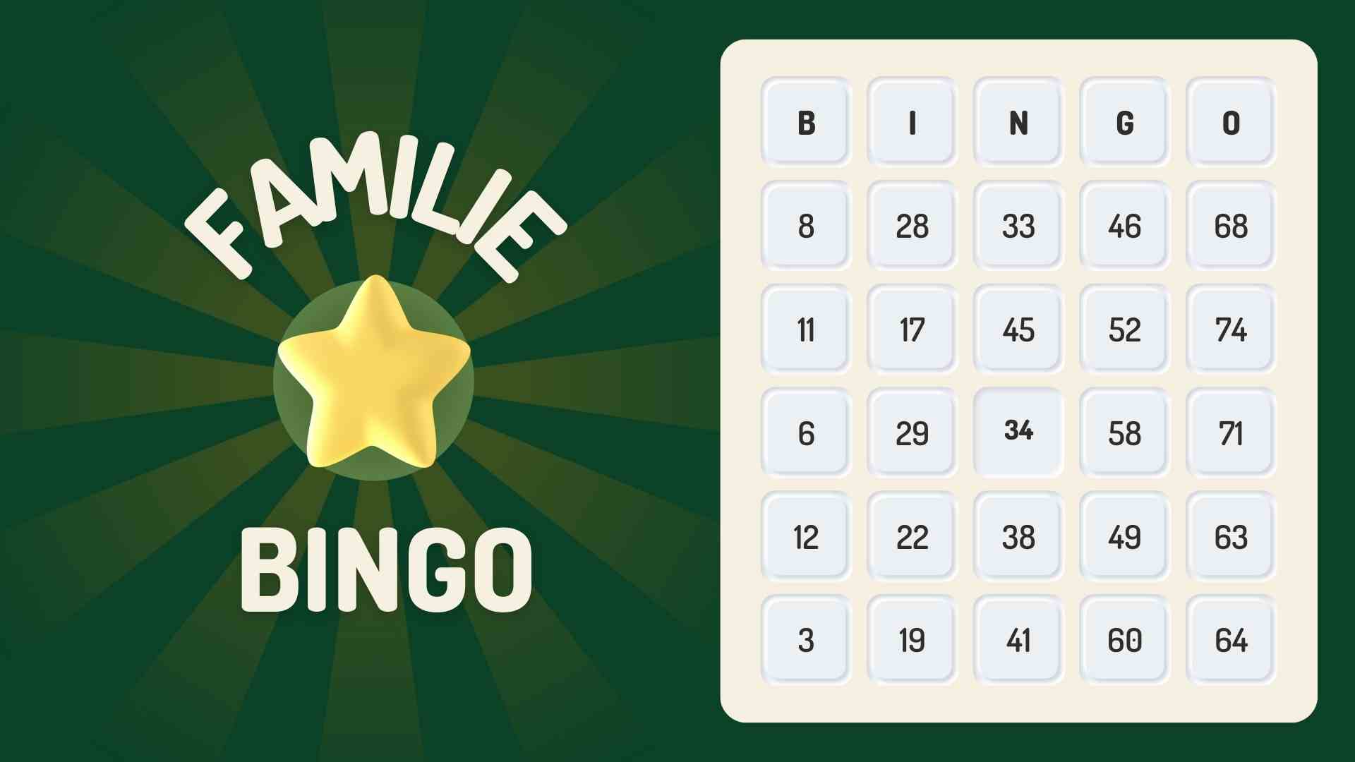 Familie Bingo